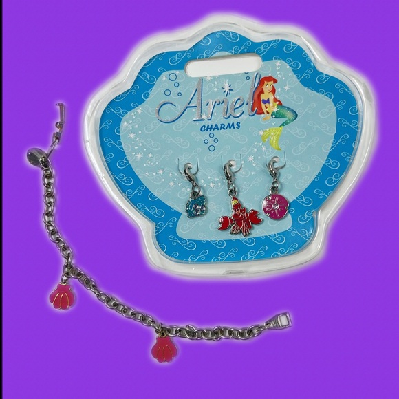 Disney Jewelry The Little Mermaid Charm Bracelet Set Poshmark